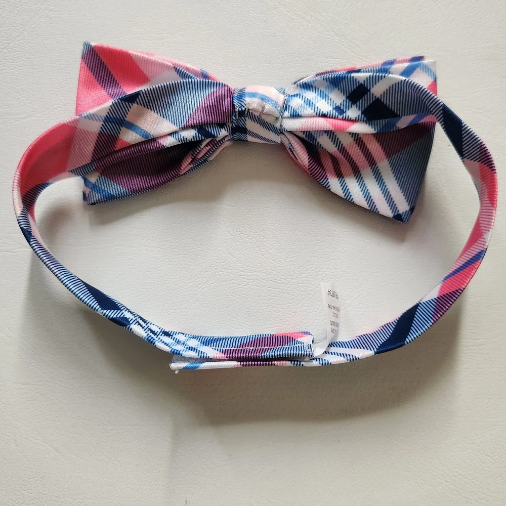 Plaid Kids Bow Tie
